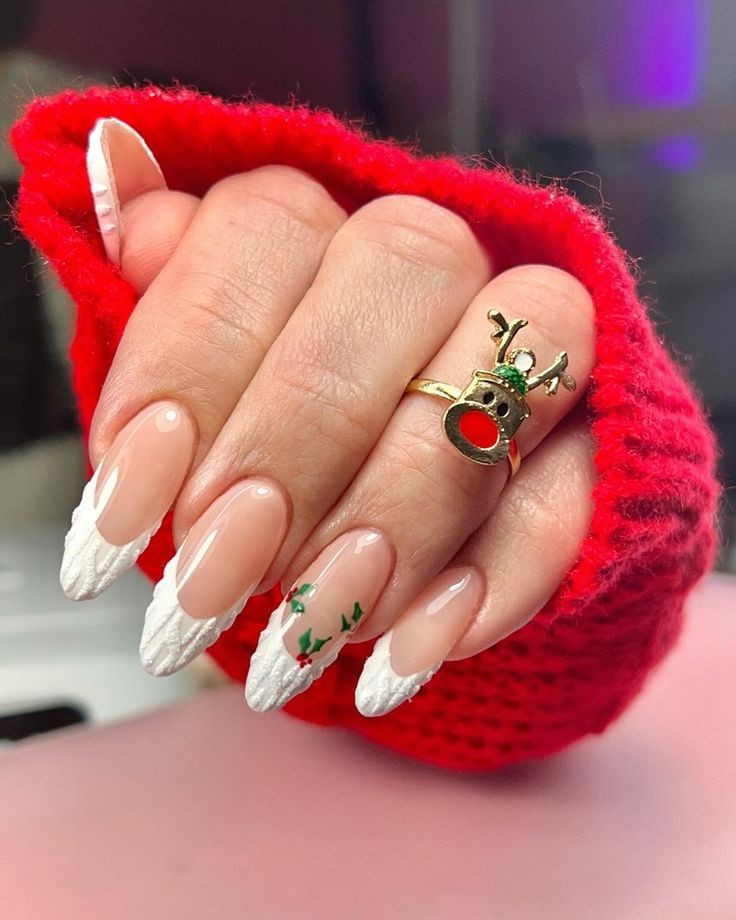 Frosted-Tips-meduim-nails