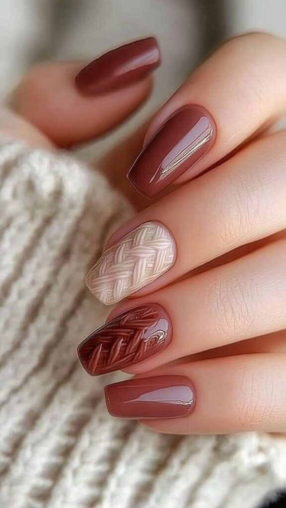 Sweater-texture-short-nails