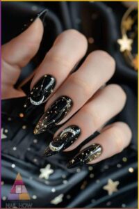 Black-with-Silver-Stars