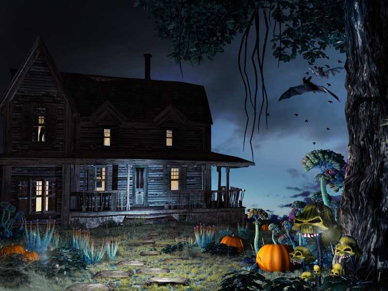 halloween-hunted-house-entrance