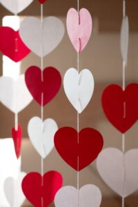 Heart-shaped-Paper Garland