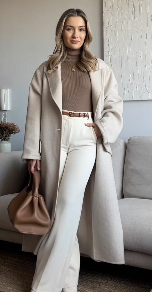 Monochromatic- Outfit- with -Tailored- Separates