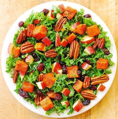 Kale- Butternut- Squash- and- Cranberry- Salad