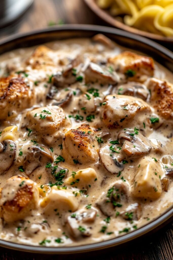 Chicken-and- Mushroom-Stroganoff