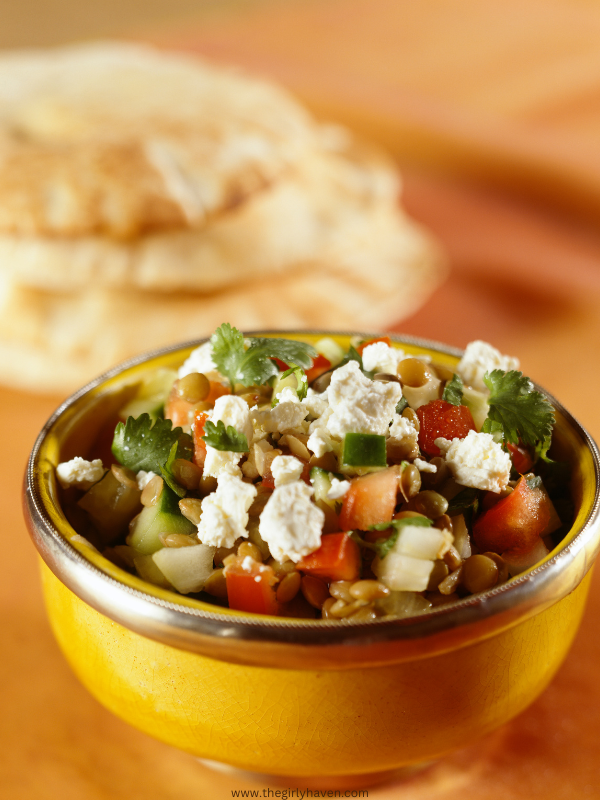Greek-Chicken-and-Lentil-Bowl