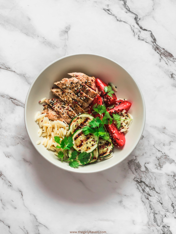 Orzo-Greek-Chicken-Bowl