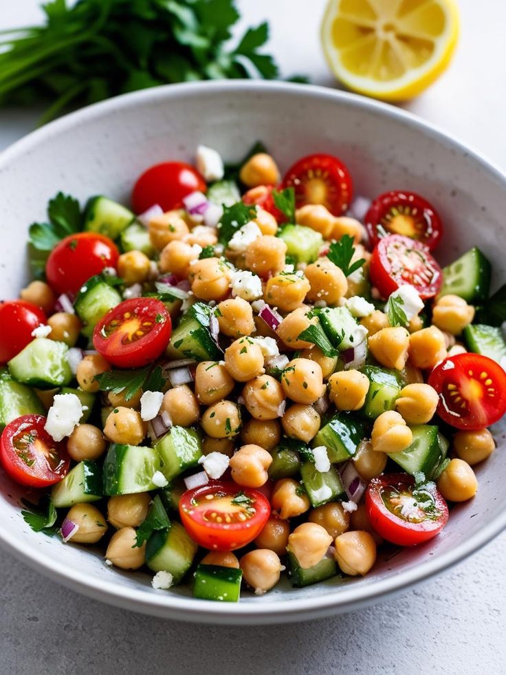 Mediterranean -Chickpea-fresh-Salad-ideas