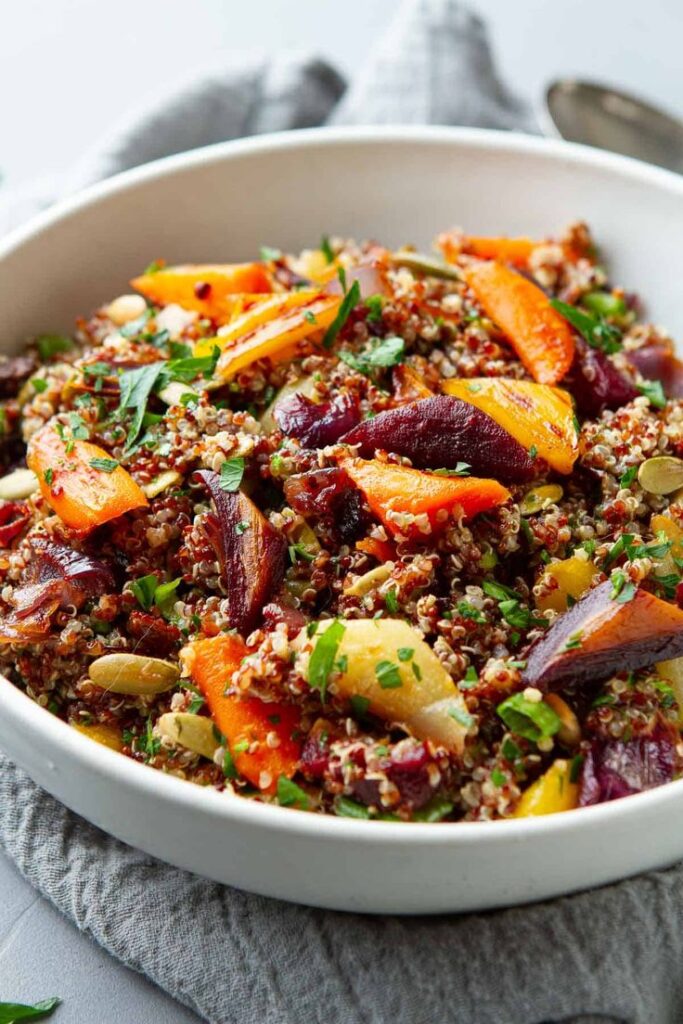 Roasted- Carrot- & -Quinoa-fresh-garden- Salad-ideas