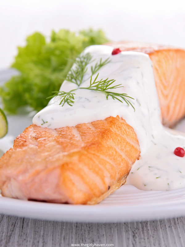Salmon-with-Dill-Yogurt-Sauce-Spring-Dinner-for-Foodies
