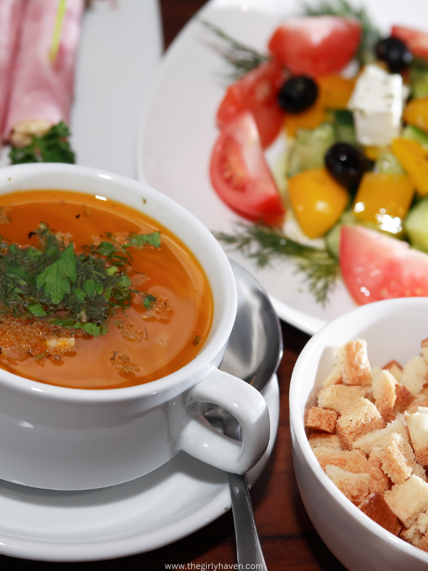 Tomato-Basil-Soup-with-a-Side-Salad