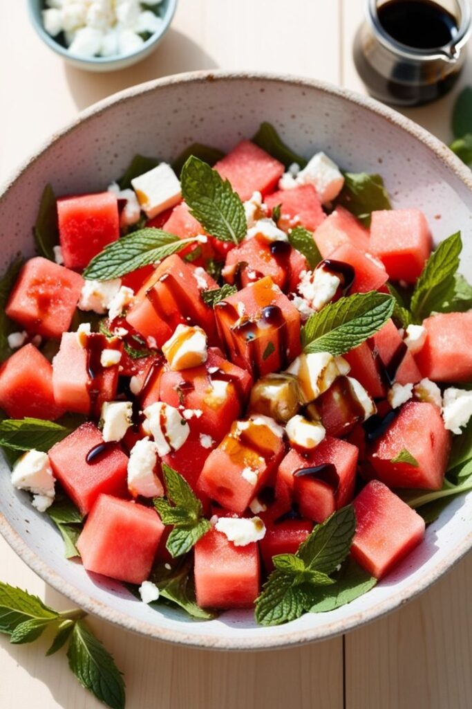 Watermelon--Feta- and- Mint-fresh-garden- Salad