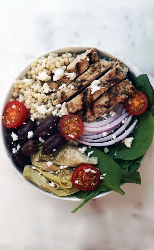 Greek Chicken-and-Couscous-Bowl