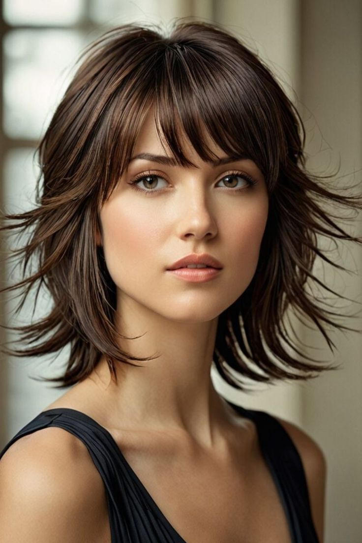 Mid Length Razor Cut 15 Crazy Medium Haircuts for Women - The Girly Haven