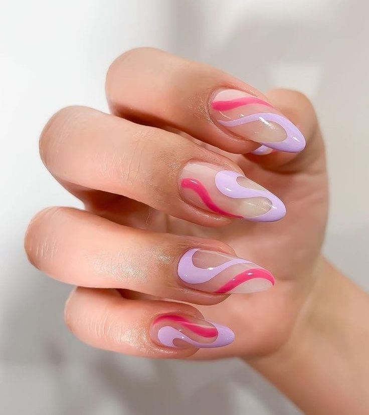 Pink and Purple Swirls