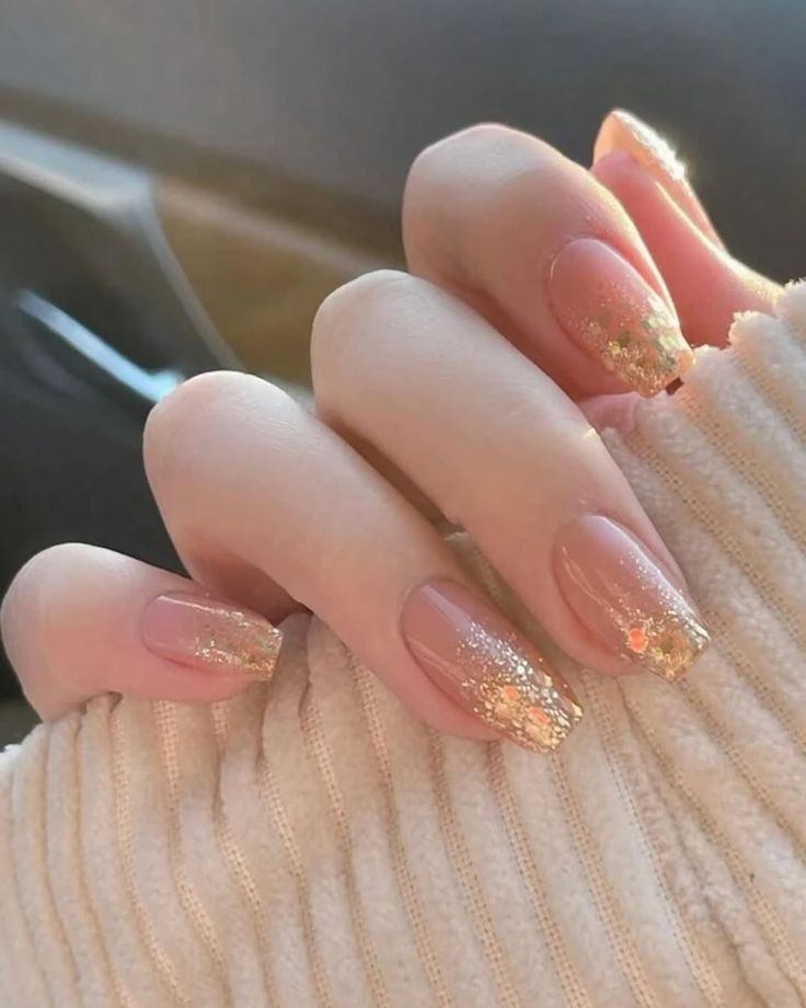 Glitter Gradient Nails