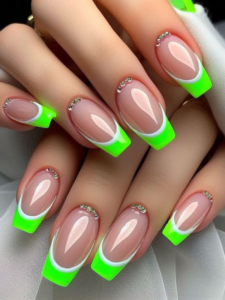 Spring-French-Tip-Nail-Ideas-with-a-Modern Twist
