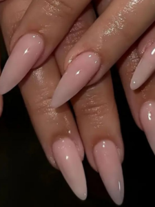 Pink-Nude-Almond-Nails