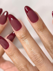 Almond-Nails-with-Glossy-Top-Coat