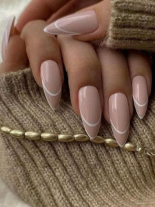 Classic-Nude-Almond-Nails