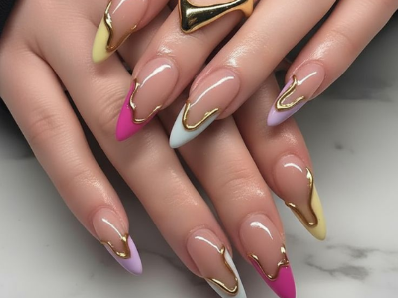 20 Spring French Tip Nail Ideas with a Modern Twist