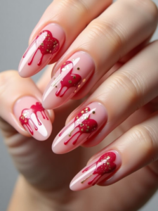 Valentine-day-nail-drip-that-are-hot