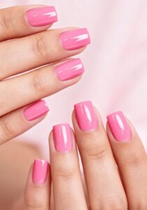 Classic-Pink-Short-Nails