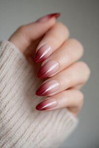 Red-and-Nude-Ombre-Nails