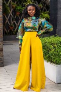Palazzo-Pants-and a-Modest-Blouse