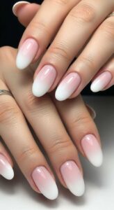 Pink-and-White-Ombre-Short-Nails