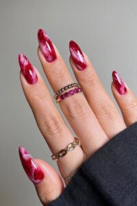 Pink-and-Red-Mix-Nails