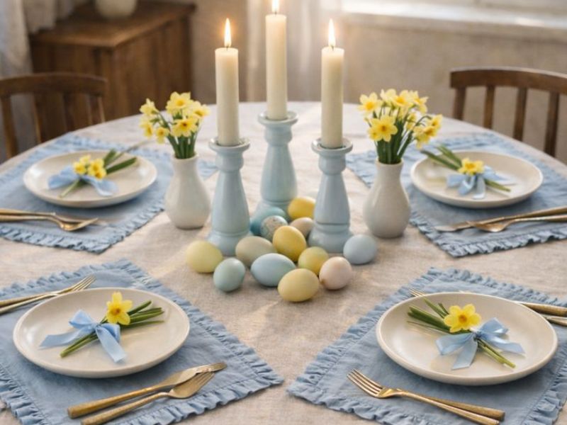 15 Modern Easter Table scape Ideas for Apartments That Feel Chic & Fresh
