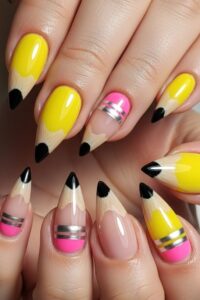 Pencil-Nail-Art