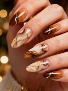 Brown-Marble-with-Gold-Lines