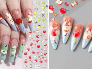 apple-themed-nail-stickers