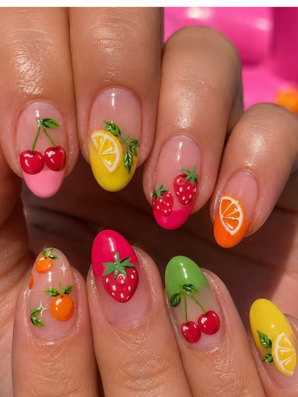 20-must-try-fruit-themed-nails-with-mixed-fruit-details.
