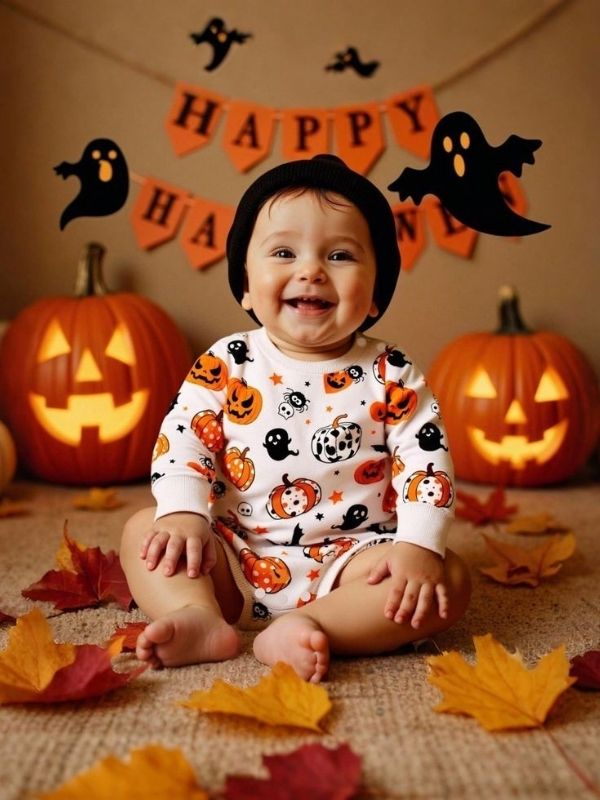 25-spooky-boss-baby-Halloween-costume-featuring-pumpkin. 