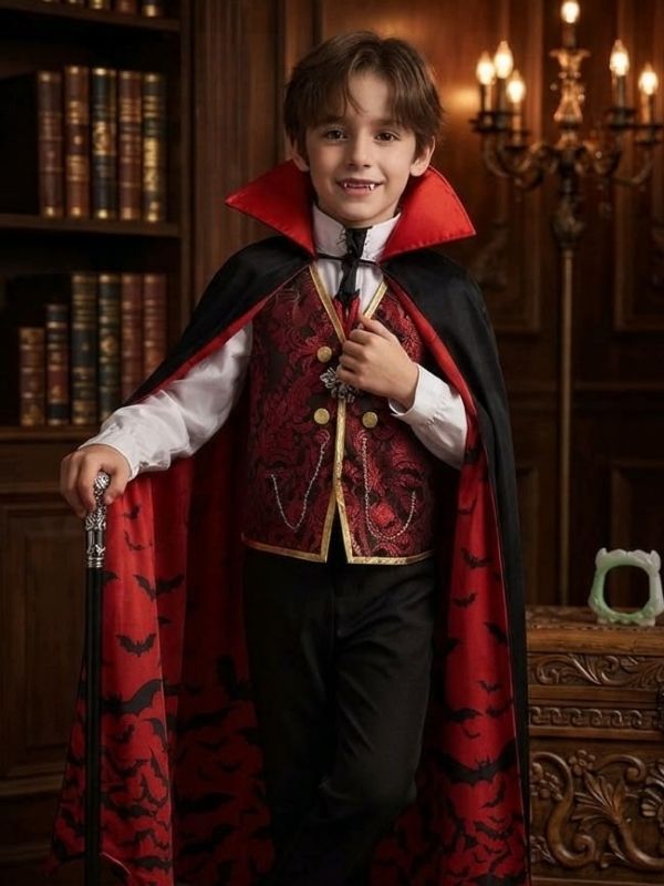 25-spooky-boss-baby-Halloween-costume-with-little-vampire-look. 