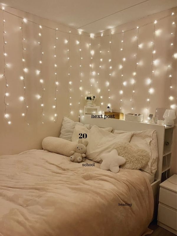 Add-Fairy-Lights-Around-Your-Bed