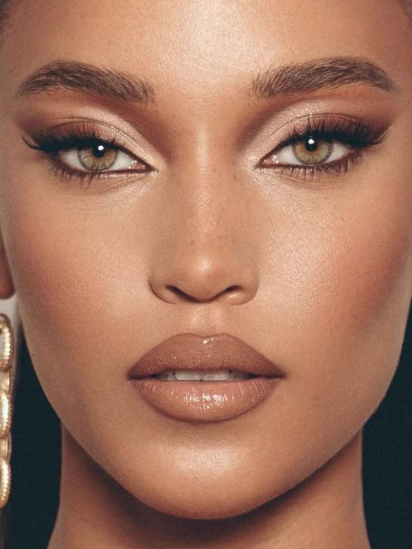 Dark-Brown-Winged-Eyeliner