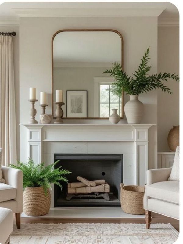 Decorate-a-White-Fireplace