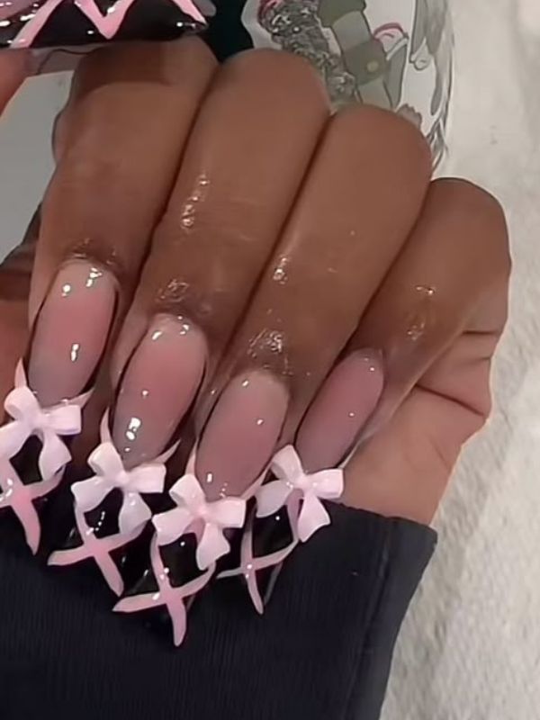 Girly-Acrylic-French-Tip-Mix