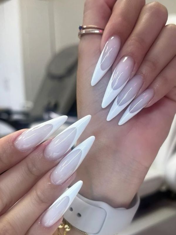 Long-Almond-Milky-French-Nails