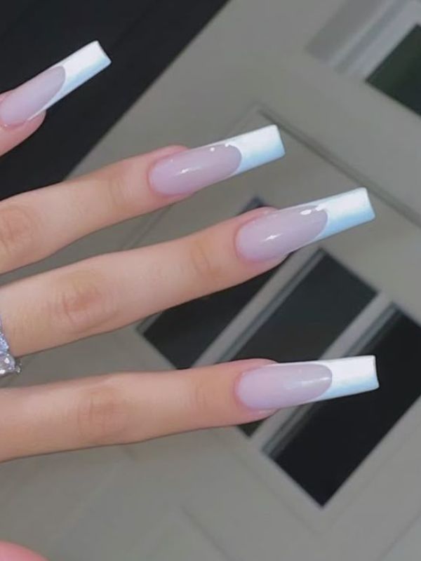 Milky-French-Coffin-Nails