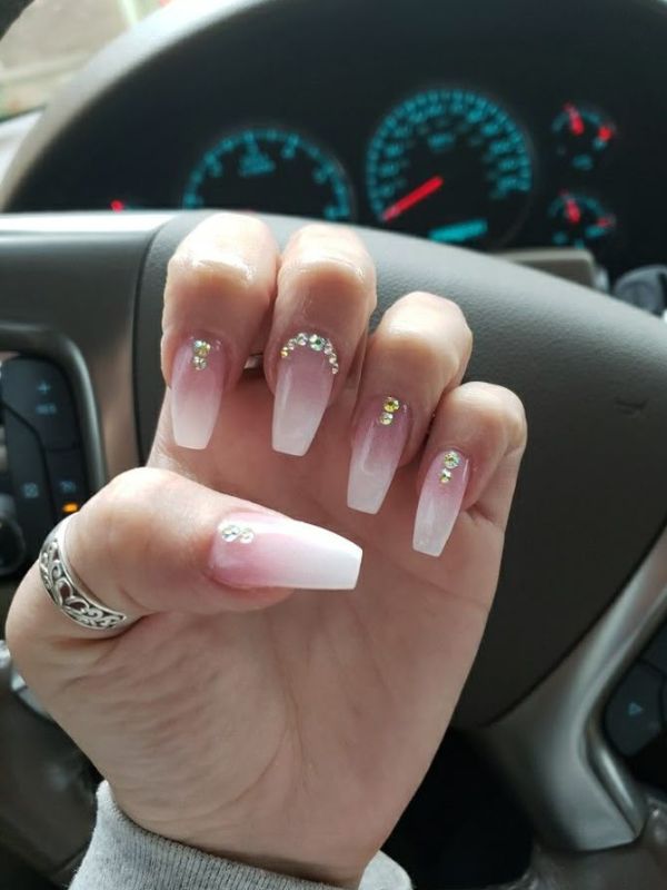 Ombre-French-Tips-With-Rhinestones