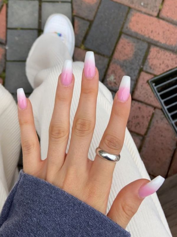 Pink-Ombre-French-Tip-Nails