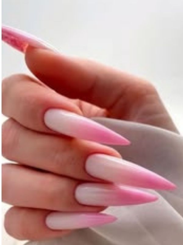 Pink-Ombre-Long-Nails