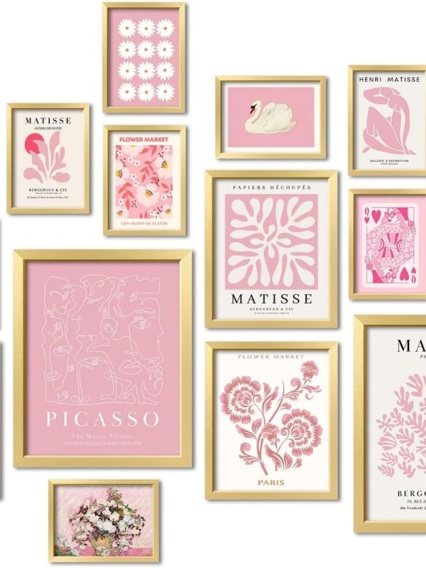 Pink-and-Gold-Accent-Wall