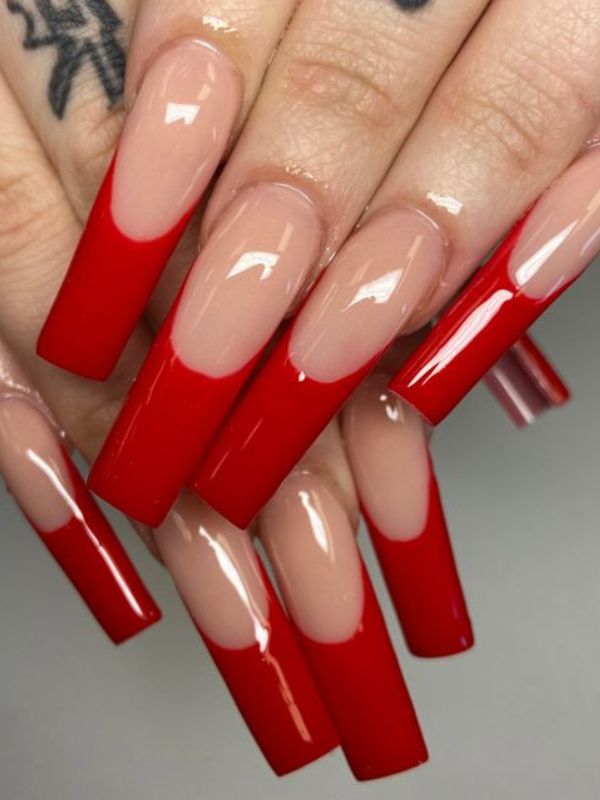 Red-Thick-French-Tips