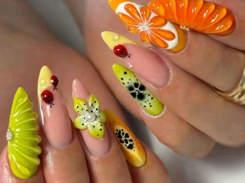 Stunning-baddie-3D-Fruit-Nails-Ideas