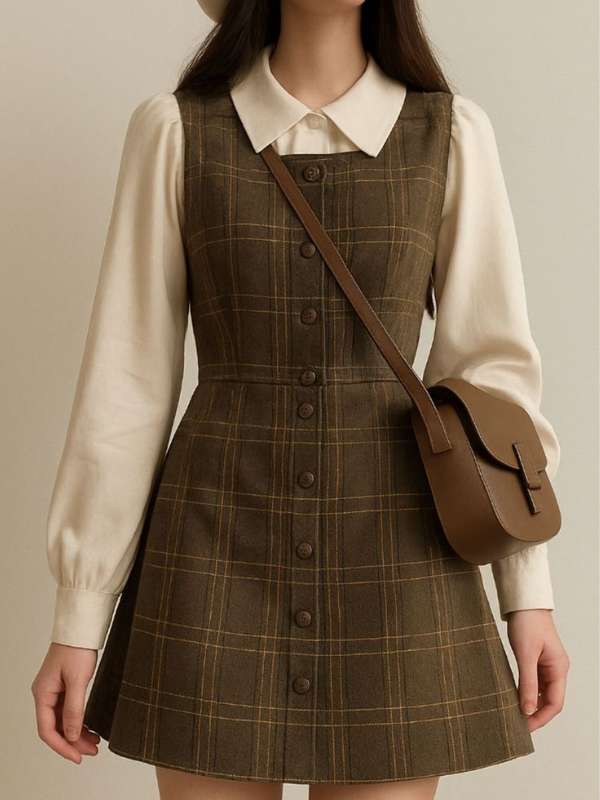 Vintage-Inspired-Dress-with-a-Cardigan